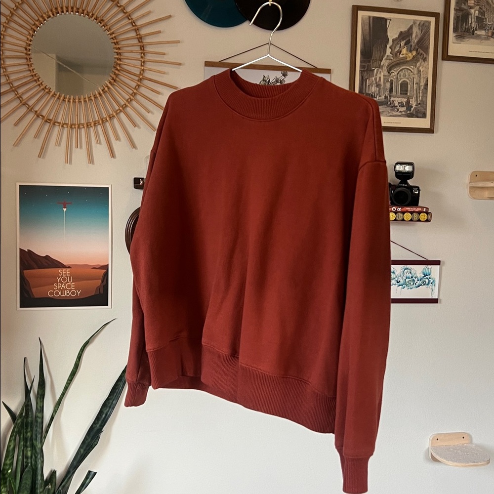 A New Day Women's Rust Crewneck Pullover - Size L - Picture 11 of 11